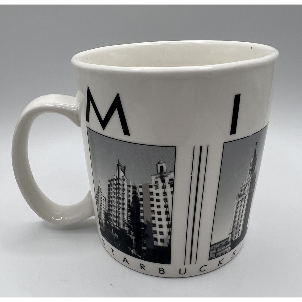 STARBUCKS COFFEE - 2005 MIAMI - CITY SCENE - 20 oz Ceramic Mug Cup
